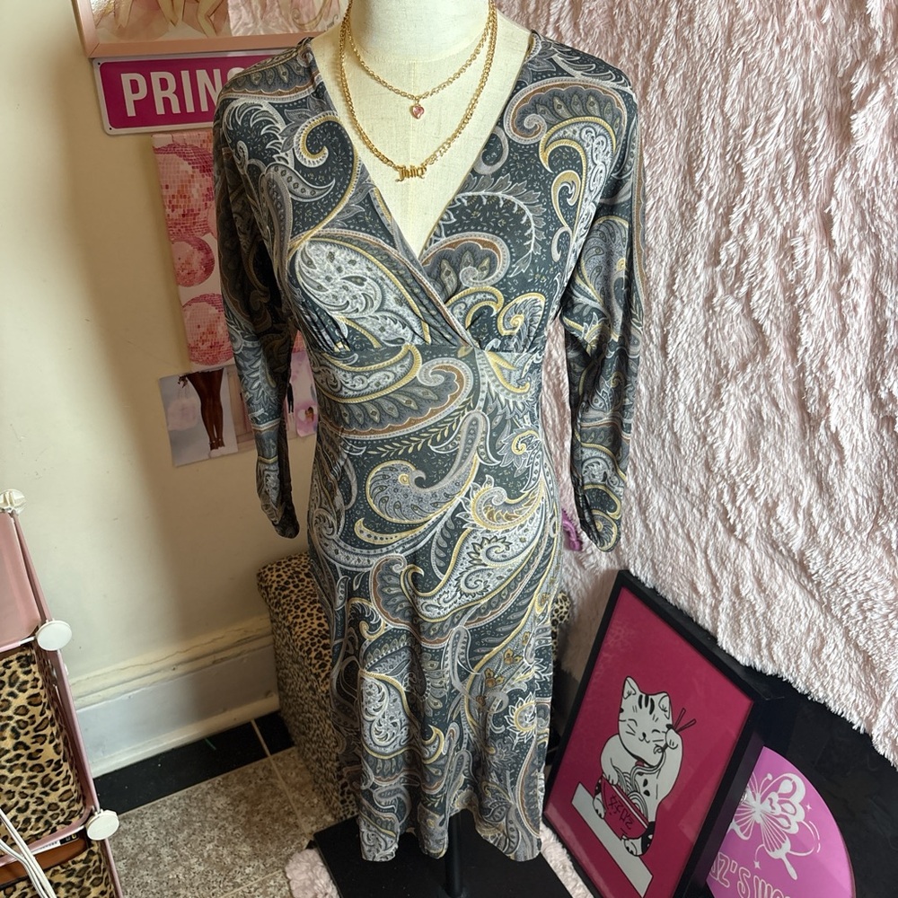Y2K Paisley Dress